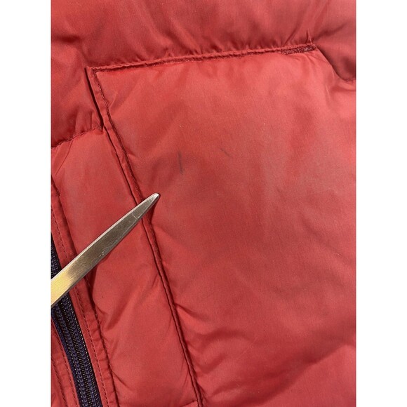 Vintage Ascente Down Puffer Vest Mens Small Red Blue Outdoor Ski Puffy 80s USA - Picture 4 of 14